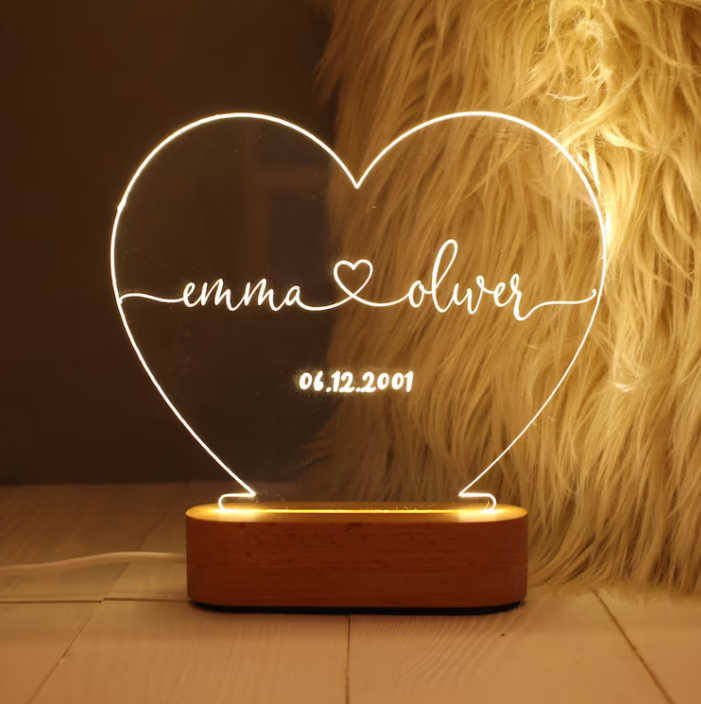 Personalized Love Lamp Gift