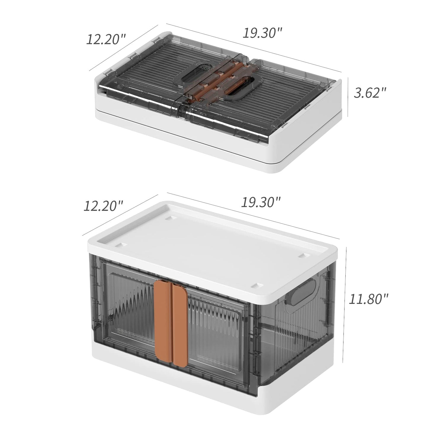 Plastic collapsible Storage Bins